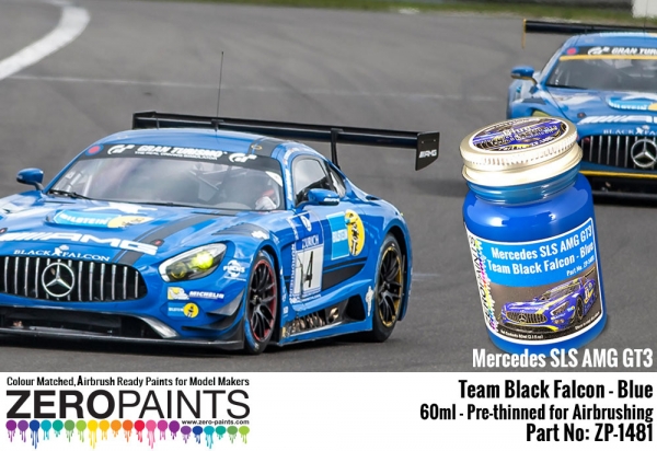 Merc AMG GT3 Team Black Falcon Blue Paint