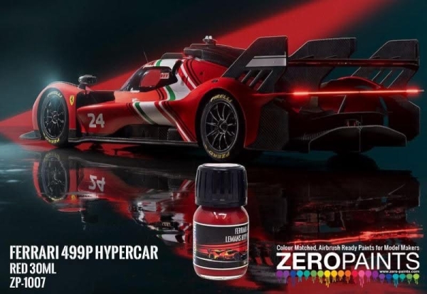 Ferrari 499P Lemans Hypercar Red Paint 30ml ZP-1007_499R