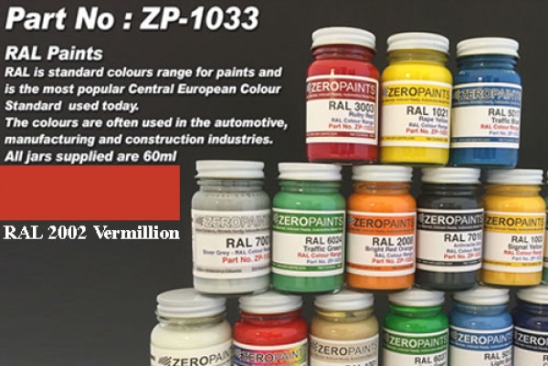 RAL 2002 Vermillion 60ml RAL 2002 Vermillion 60ml