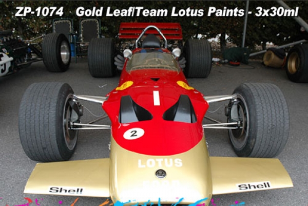 Gold Leaf/Team Lotus 72 and 49B Paint Set 3x30ml
