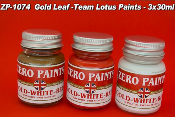 Gold Leaf/Team Lotus 72 and 49B Paint Set 3x30ml