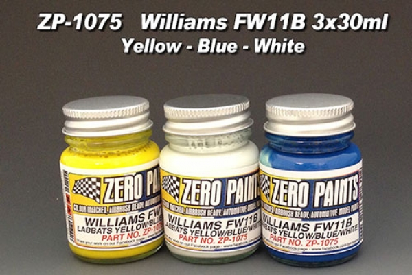 Williams FW11B Blue/Yellow Paint Set 3x30ml