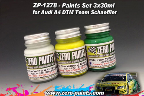Audi A4 DTM Team Schaeffler Paint Set 3x30ml