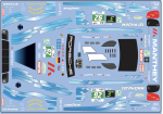 Decal Porsche 911 991 GT3 R 1st PHORM Manthey Le Mans 2025 #92